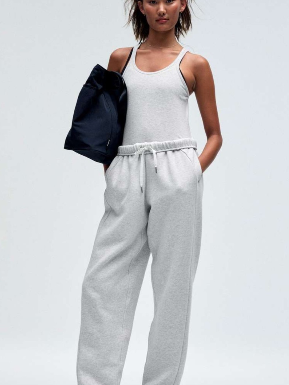 lululemon athletica Scuba Mid-Rise Oversized Jogger - Heathered Ultra Light Gray